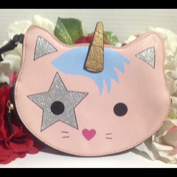 Betsey Johnson Unicorn Wristlet Bag Purse Wallet - Picture 4 of 16